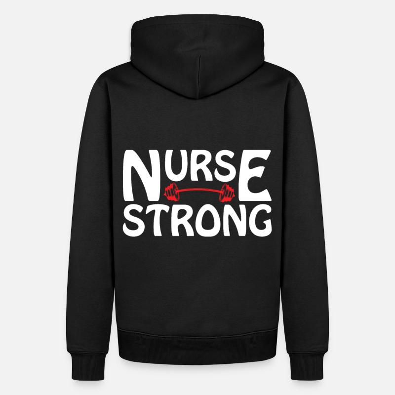 Krankenpfleger Krankenschwester - Männer Premium Bio Hoodie - Schwarz