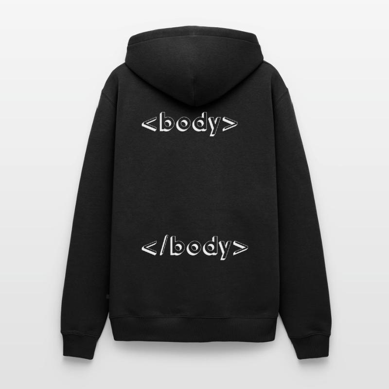 programmation html css geek Sweat à capuche Premium bio Homme