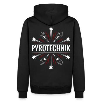 Pyrotechnie Feux d'artifice du Nouvel An - Sweat à capuche Premium bio Homme - noir - Dos - Nico (187cm)