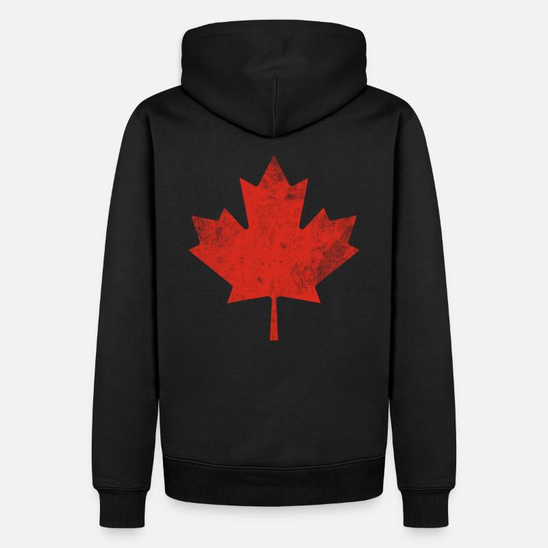 Canada Feuille d’érable - Sweat à capuche Premium bio Homme - noir