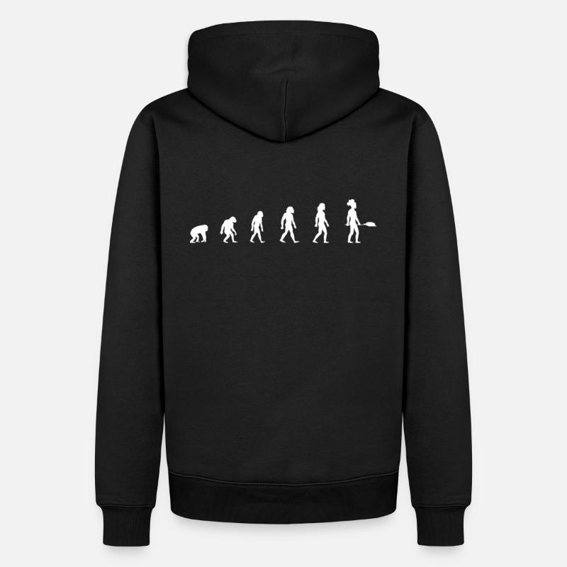 Evolution Bäcker Bakery Funshirt - Männer Premium Bio Hoodie - Schwarz