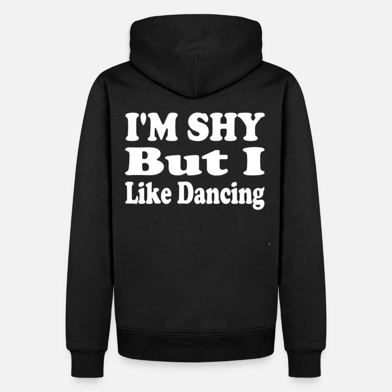 Timide Mais amour Danse - Sweat à capuche Premium bio Homme - noir