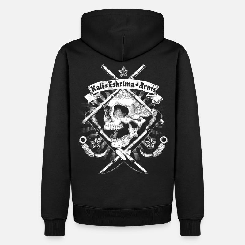 Kali Eskrima Arnis - Männer Premium Bio Hoodie - Schwarz