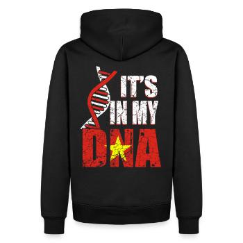 Le Vietnam est dans mon ADN - Sweat à capuche Premium bio Homme - noir - Dos - Nico (187cm)