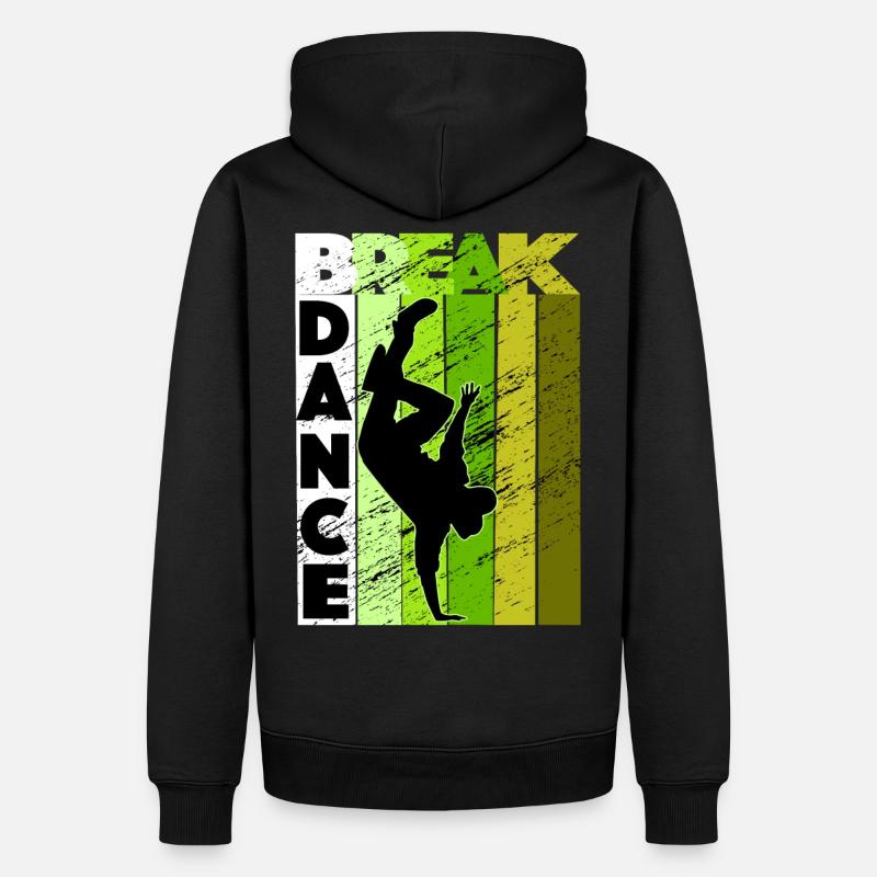 Breakdance B-Boy breakdancer - Sweat à capuche Premium bio Homme - noir