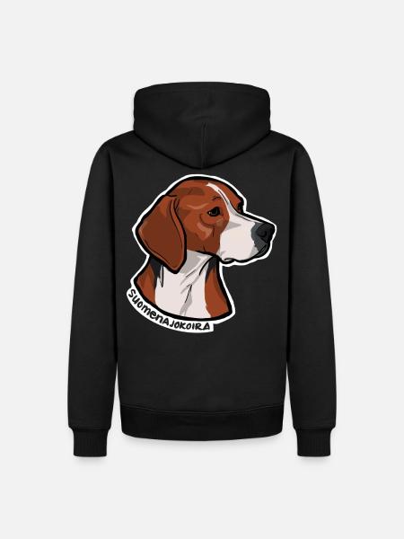 Finnish Hound - Men’s Premium Organic Hoodie - black