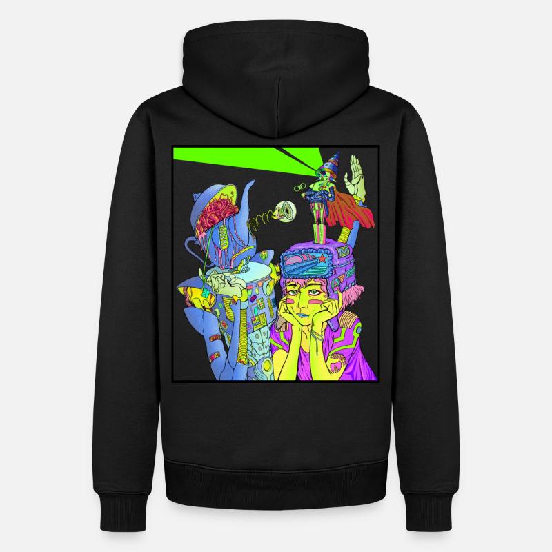 Kybernetiker - Männer Premium Bio Hoodie - Schwarz