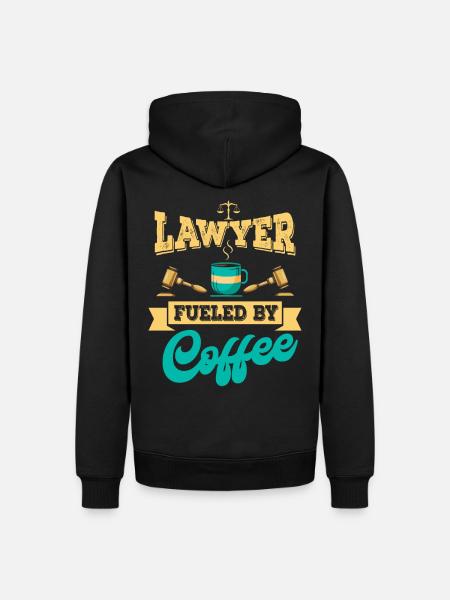 Anwalt Kaffee Anwalt Geschenk - Männer Premium Bio Hoodie - Schwarz