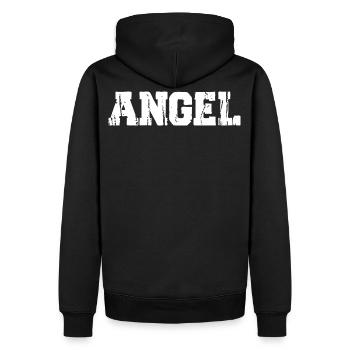 Angel Engel Amis Bff Friend - Sweat à capuche Premium bio Homme - noir - Dos - Nico (187cm)