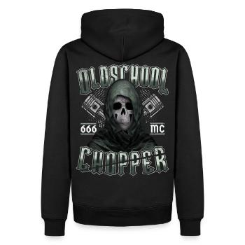 Oldschool Chopper - Sweat à capuche Premium bio Homme - noir - Dos - Nico (187cm)