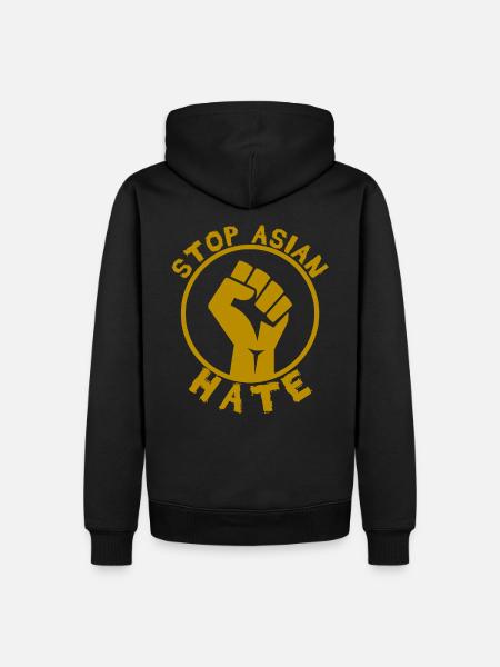 Stop Asian Hate - Men’s Premium Organic Hoodie - black