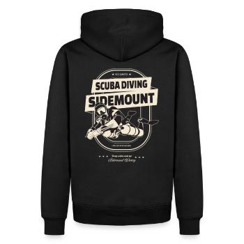 Plongée sous-marine Sidemount Cadeau no limits - Sweat à capuche Premium bio Homme - noir - Dos - Nico (187cm)