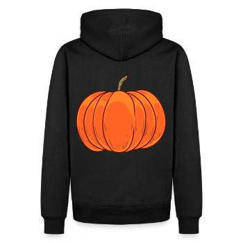 Potiron Jardin automne légumes Halloween récolte - Sweat à capuche Premium bio Homme - noir - Dos - Nico (187cm)