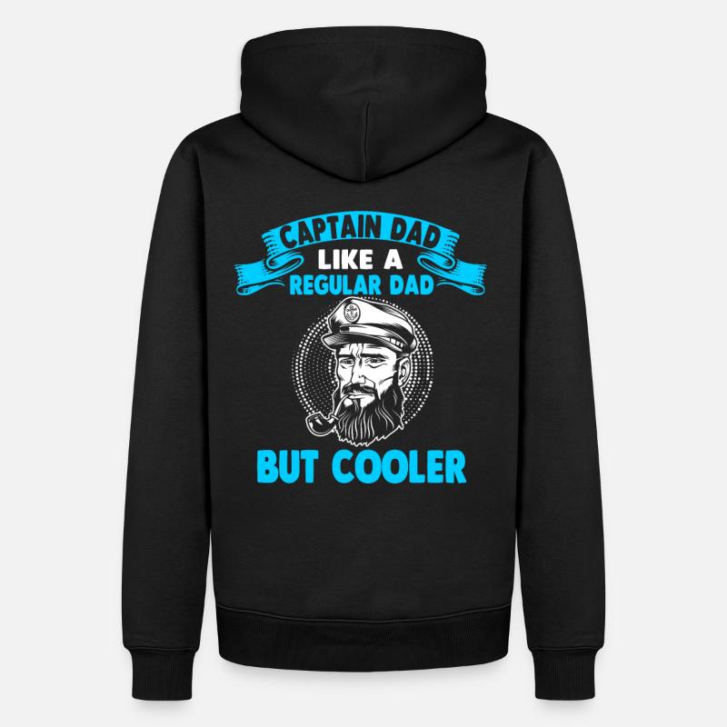 Capitaine bateau propriétaire bateau bateau - Sweat à capuche Premium bio Homme - noir