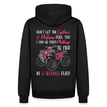 Quad ATV Quadfahrer QuadfahrerQuad ATV QuadfahrerQ - Sweat à capuche Premium bio Homme - noir - Dos - Nico (187cm)