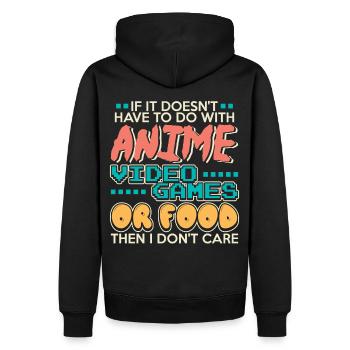 Otaku Anime Otaku anime hoodies - Sweat à capuche Premium bio Homme - noir - Dos - Nico (187cm)