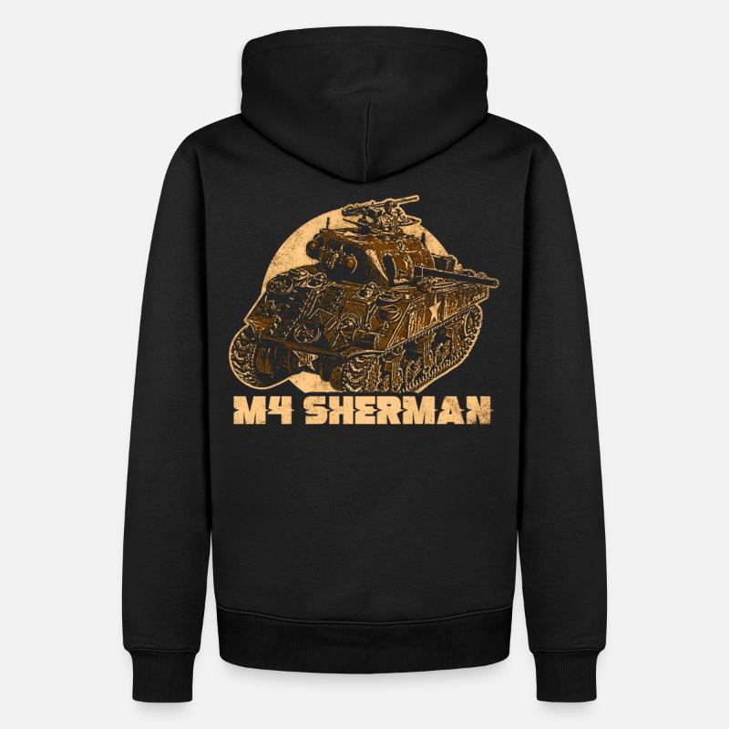 M4 CharS Sherman - Sweat à capuche Premium bio Homme - noir