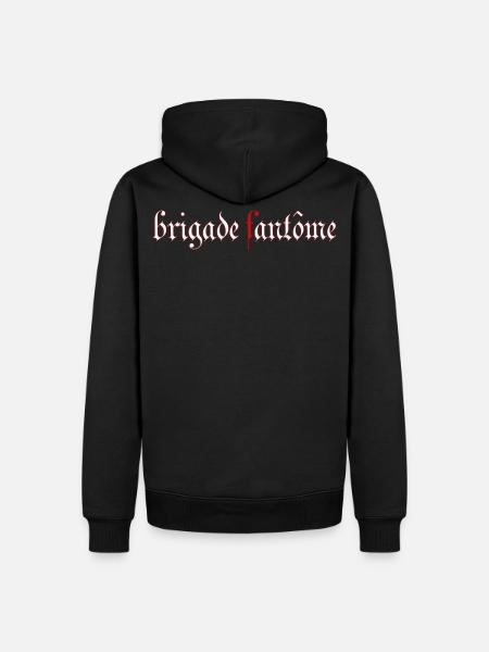 Brigade phantome - Sweat à capuche Premium bio Homme - noir