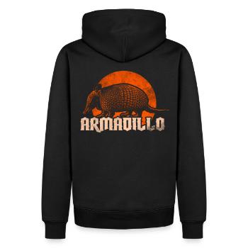 Tatou - Sweat à capuche Premium bio Homme - noir - Dos - Nico (187cm)