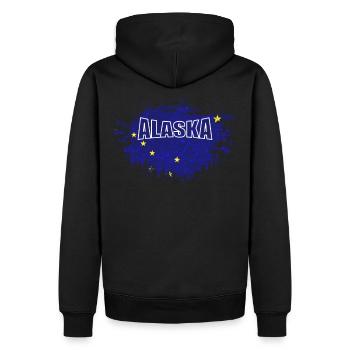 Alaska - Sweat à capuche Premium bio Homme - noir - Dos - Nico (187cm)