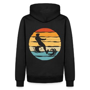 Wassersport Wasserski Wakeboarding wakeboard - Männer Premium Bio Hoodie - Schwarz - Hinten - Nico (187cm)