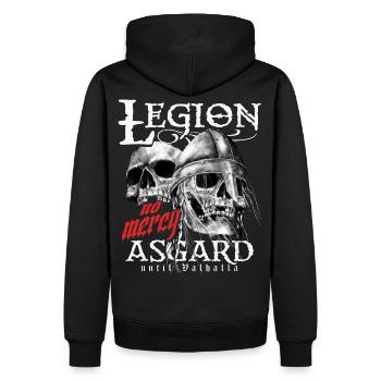 Legion Asgard - Men’s Premium Organic Hoodie - black - Back - Nico (187cm)