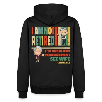 Lustiger Spruch für flotte Rentner Rente Herren - Männer Premium Bio Hoodie - Schwarz - Hinten - Nico (187cm)