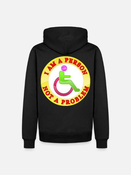 I Am a Person Not a Problem - Men’s Premium Organic Hoodie - black
