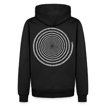 Drôle Pi Day Spiral Pi Math Tee pour Pi Jour 3 14 - Sweat à capuche Premium bio Homme - noir - Dos - Nico (187cm)