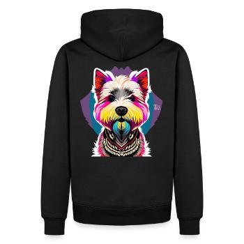 West Highland Terrier - Männer Premium Bio Hoodie - Schwarz - Hinten - Nico (187cm)