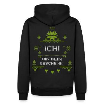 Weihnachten Christmas - Männer Premium Bio Hoodie - Schwarz - Hinten - Nico (187cm)