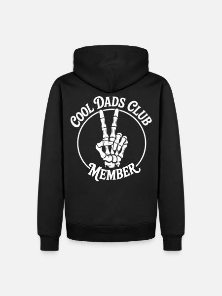 Cool Dads Club Skeleton Design - Männer Premium Bio Hoodie - Schwarz