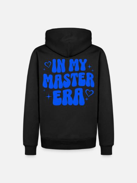 Master Abschluss Geschenk Studium Uni Absolvent - Männer Premium Bio Hoodie - Schwarz