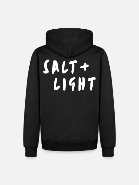 Salt + light - Männer Premium Bio Hoodie - Schwarz