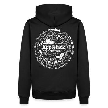 Fan de danse en ligne - Sweat à capuche Premium bio Homme - noir - Dos - Nico (187cm)