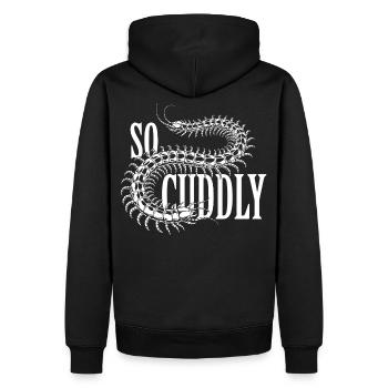 Conception Scolopender - Sweat à capuche Premium bio Homme - noir - Dos - Nico (187cm)