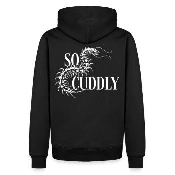 Éventail Scolopender - Sweat à capuche Premium bio Homme - noir - Dos - Nico (187cm)