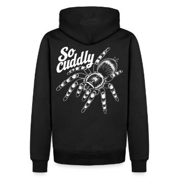 Tarantulas Love - Men’s Premium Organic Hoodie - black - Back - Nico (187cm)