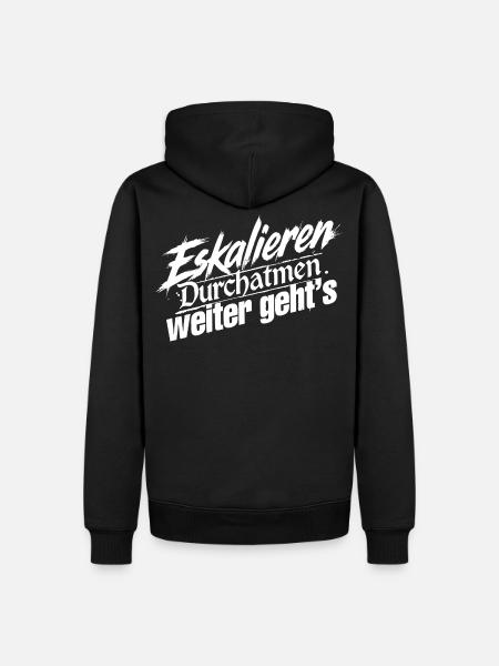Ruhe Bewahren - Männer Premium Bio Hoodie - Schwarz