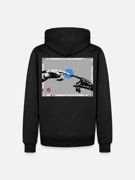 Die letzte Schöpfung - Männer Premium Bio Hoodie - Schwarz