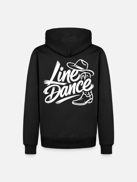Line Dance Western Stil - Männer Premium Bio Hoodie - Schwarz