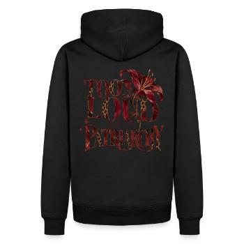 Too Loud For The Patriarchy - Männer Premium Bio Hoodie - Schwarz - Hinten - Nico (187cm)
