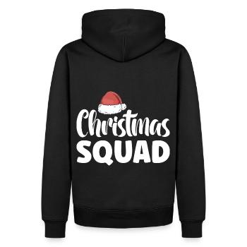 Christmas Squad Weihnachten Weihnachtsmann - Männer Premium Bio Hoodie - Schwarz - Hinten - Nico (187cm)