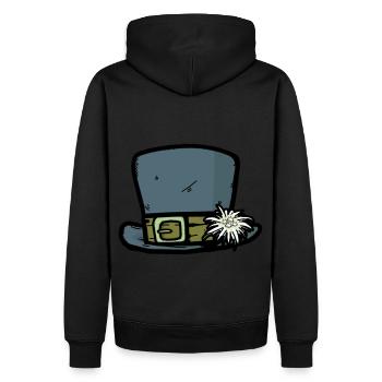 Hat Edelweiss Tyrol Autriche Suisse Randonnée Montagne - Sweat à capuche Premium bio Homme - noir - Dos - Nico (187cm)