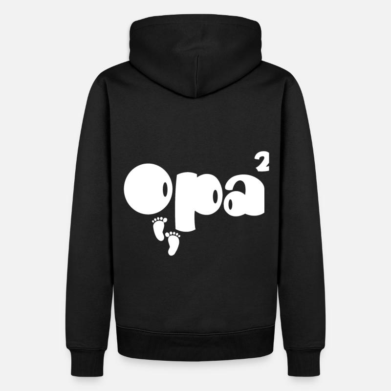 Idée cadeau opa twins - Sweat à capuche Premium bio Homme - noir