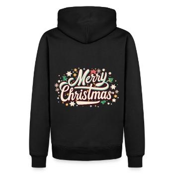Merry Christmas - Merry Christmas! - Men’s Premium Organic Hoodie - black - Back - Nico (187cm)