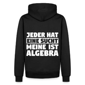 Mathematik Mathe Rechnen Algebra - Männer Premium Bio Hoodie - Schwarz - Hinten - Nico (187cm)