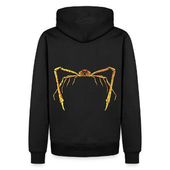japanisch Riesenkrabbe Riesenkrabben Krebse Japan - Männer Premium Bio Hoodie - Schwarz - Hinten - Nico (187cm)