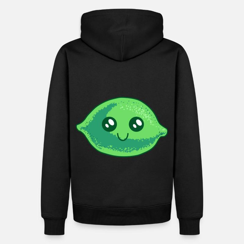 Citron Citron Fruit Fruit Aigre - Sweat à capuche Premium bio Homme - noir