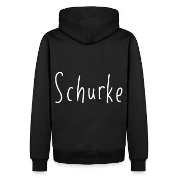 Schurke - Männer Premium Bio Hoodie - Schwarz - Hinten - Nico (187cm)